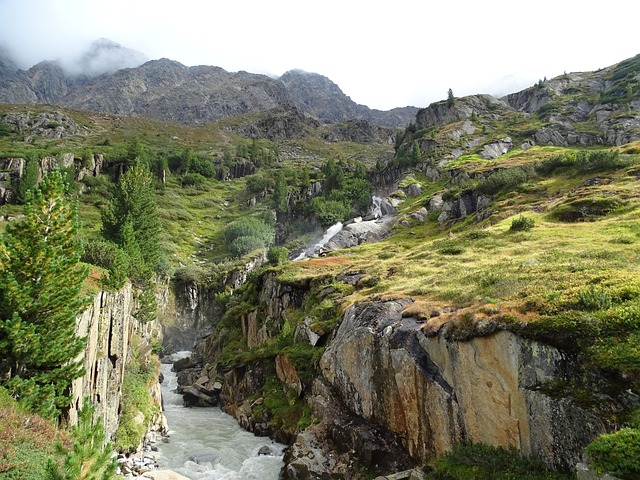 Free Waterfall Mountains photo and picture