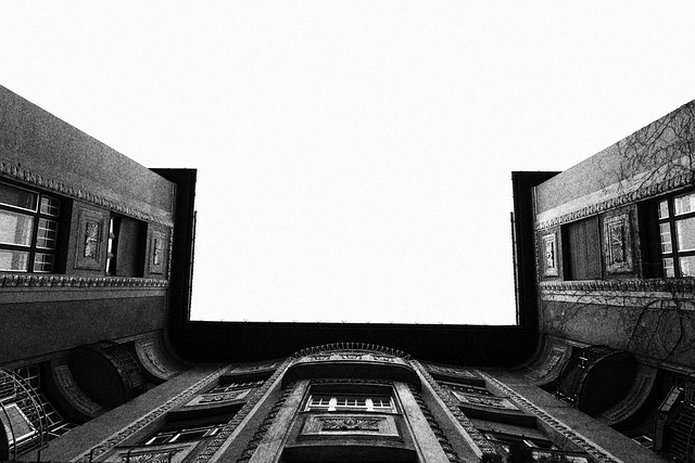 Free Old Building Black And White photo and picture