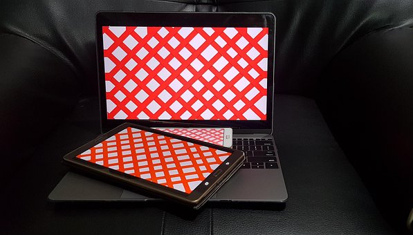 Laptop, Telefon, Digitales Tablet