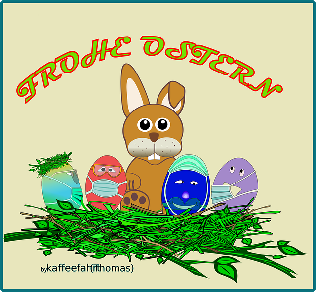 Osternest, Maskenpflicht, Ei, Ostern