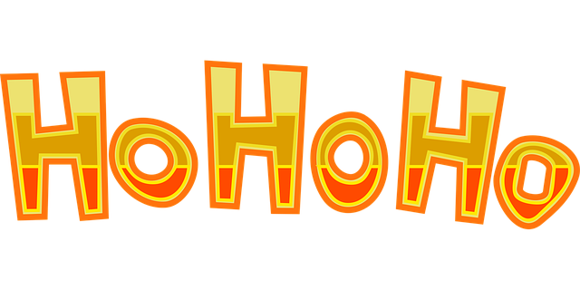 Weihnachtsfest, Hohoho, Schrift