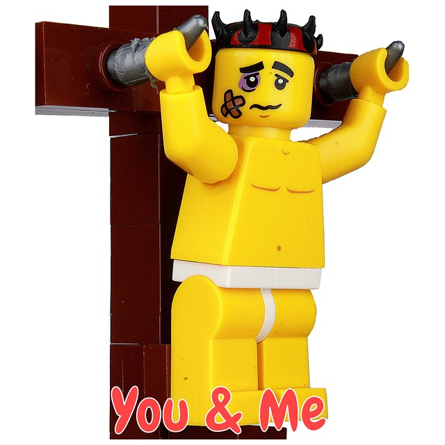 Blocksteinbibel, Minifigur, Kreuz