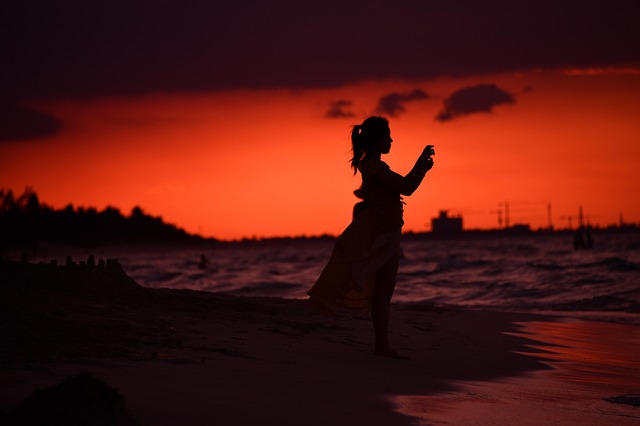 Cuba, Kuba, Sonnenuntergang, Strand
