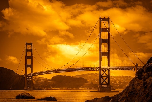 Free golden gate bridge san francisco bay san francisco illustration