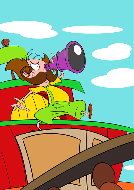 Free pirate binocular ship illustration