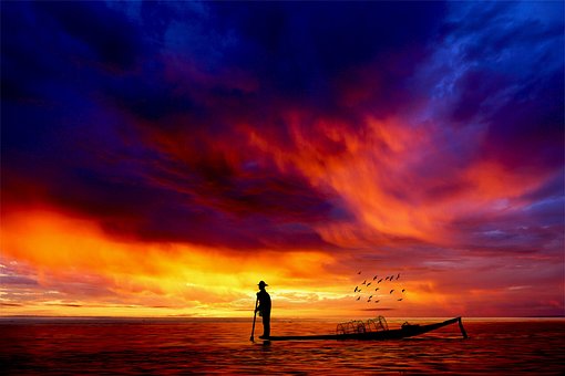 Free Man Fisherman photo and picture