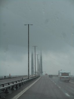 Free Oresund Bridge Rain photo and picture