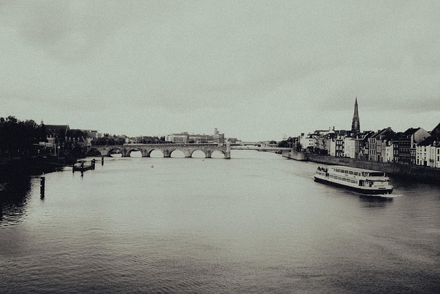 Brücke, Fluss, Stadt, Niederlande, Urban