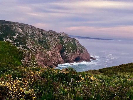 Portugal, Oceano, Mar, Agua, Panorama