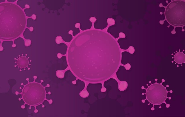 Free virus bacteria flu illustration