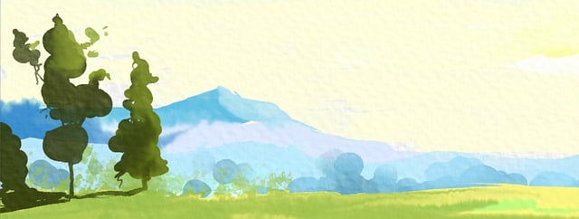 Free mountains painting nature illustration