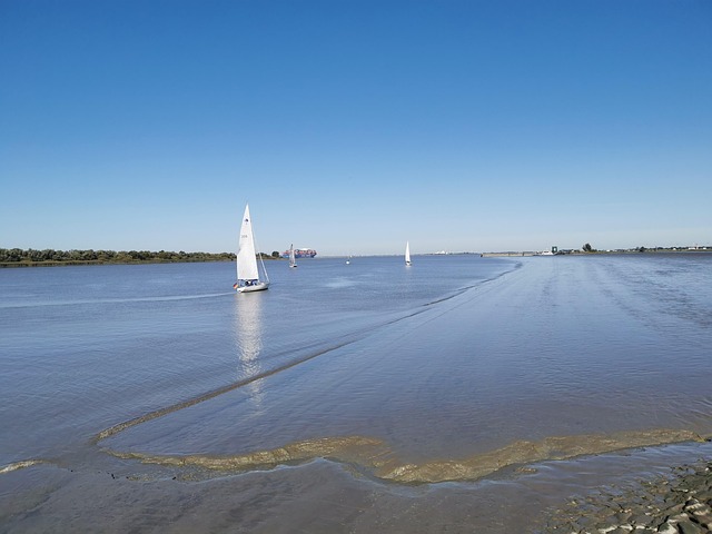 Elba, Reflujo, Velero, Azul, Cielo
