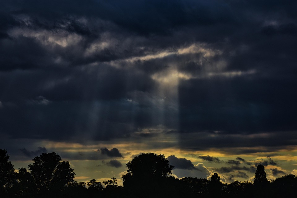 Sky Clouds Sunbeams - Free photo on Pixabay - Pixabay