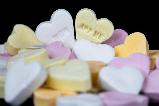 Harten, Snoep, Zoet, Suiker, Valentijn