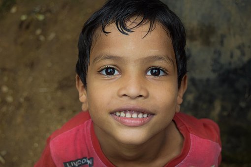 Criança, Sorriso, Garoto, Feliz