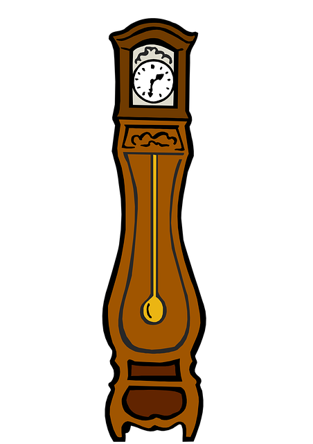 Free grandfather clock invention illustration