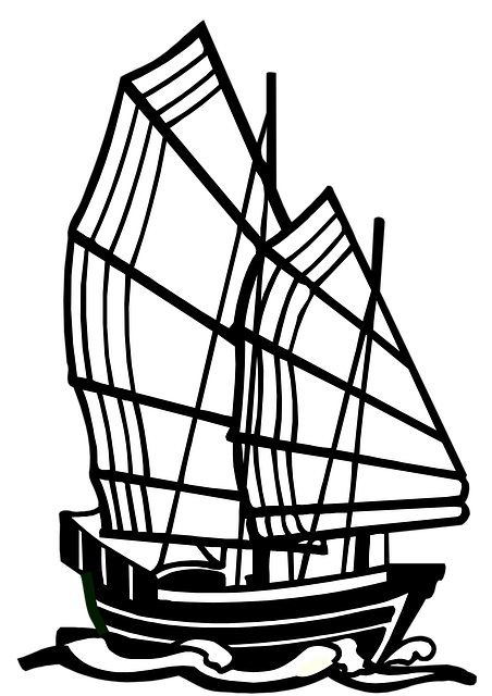 Free ship sail transport illustration