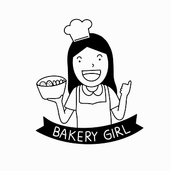 Girl, Menu, Food, Element, Pattern