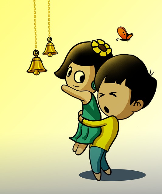 Free Couple Kids illustration and picture