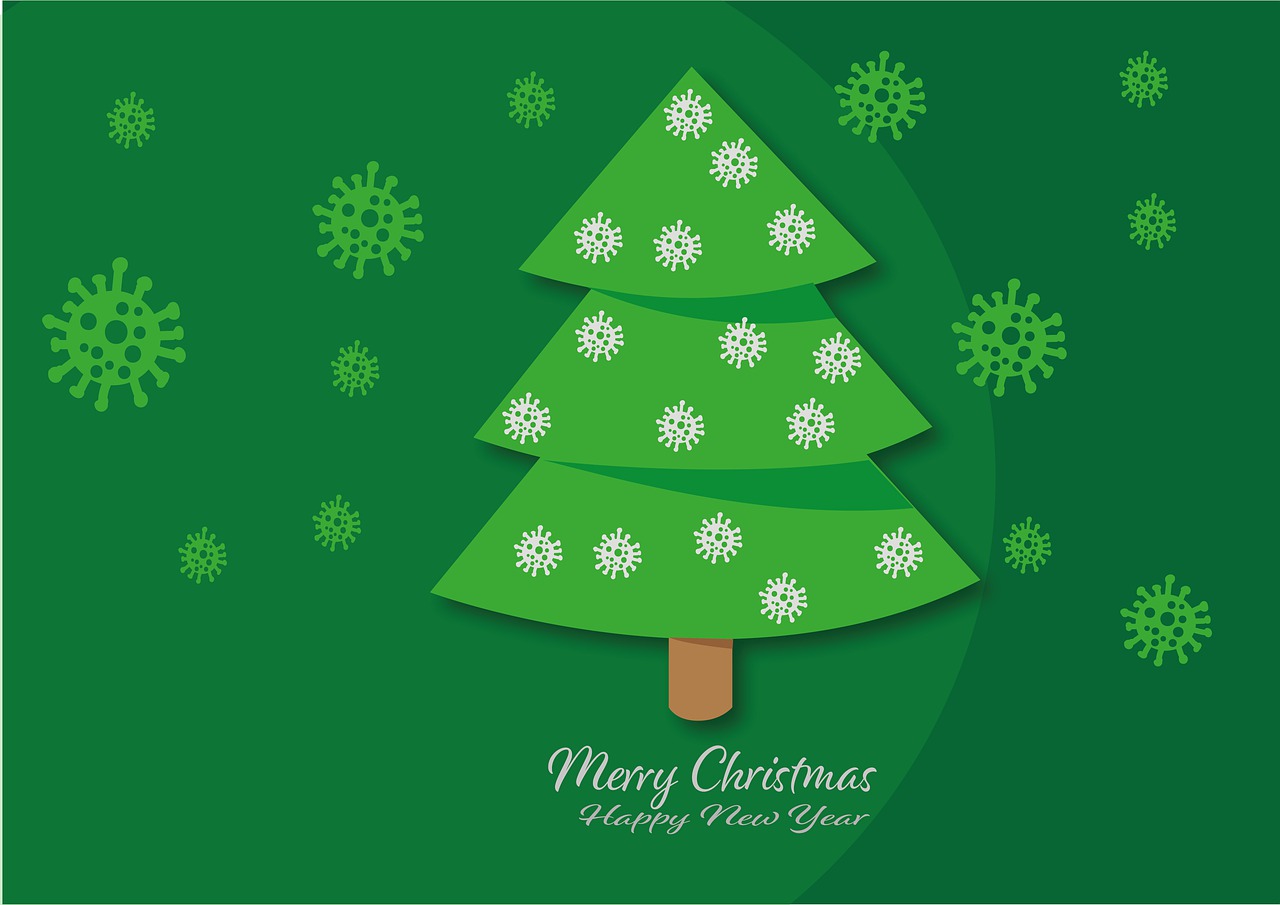 Download Christmas Tree Virus Pandemic RoyaltyFree Stock Illustration