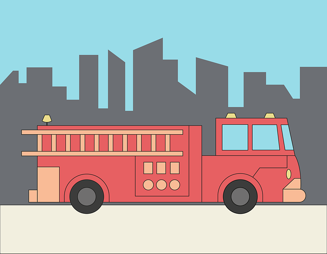 Free fire department fire truck truck vector