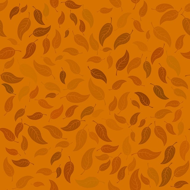 Free autumn leaves pattern illustration