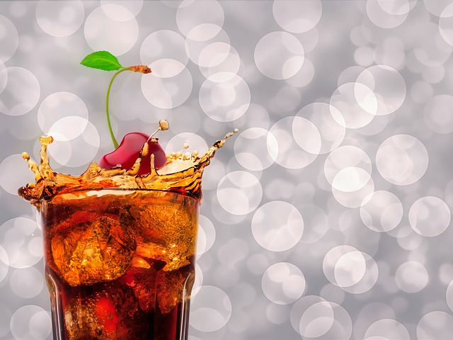 Free soda drink cherry illustration