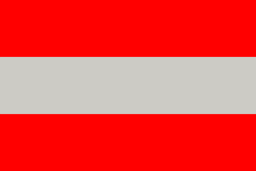 Áustria, Alpes, Bandeira, Europa