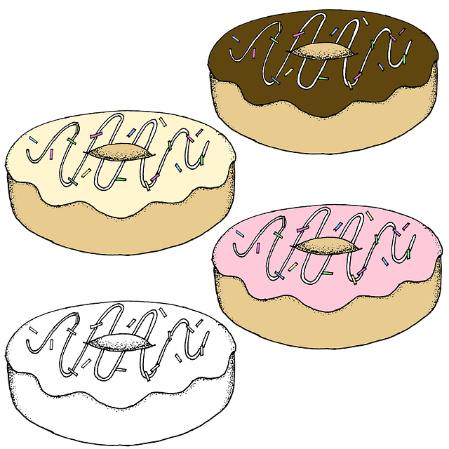 Rosquillas, Crema, Salpicaduras, Postre