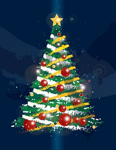Free Christmas Tree Christmas Decoration illustration and picture