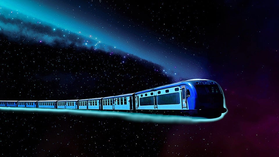 Download Train, Stars, Space. RoyaltyFree Stock Illustration Image