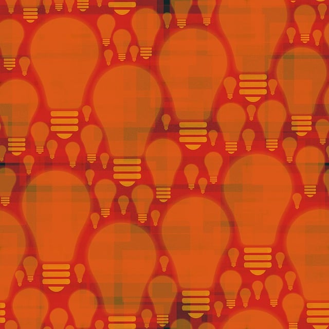 Free light bulb pattern design illustration