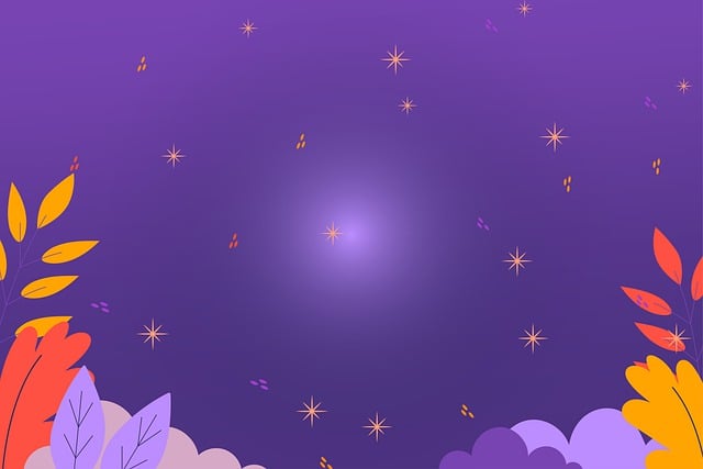 Free leaves border nature illustration