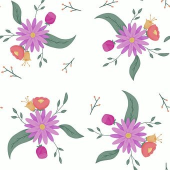 Free Flowers Pattern illustration and picture