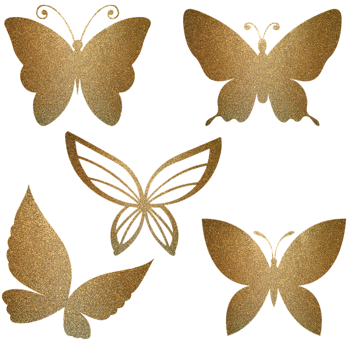 Download Butterflies, Gold, Glitters. Royalty-Free Stock Illustration ...