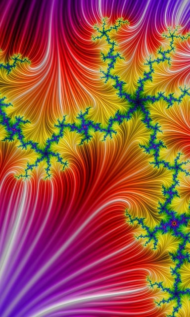 Free fractal geometry curve illustration
