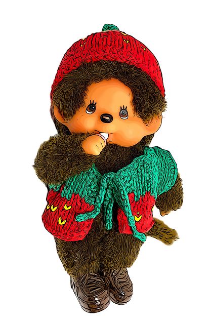 Free Stuffed Toy Monkey illustration and picture