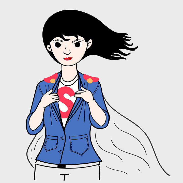 Super-Vrouw, Heldin, Moeder, Vrouw, Kostuum, Cape
