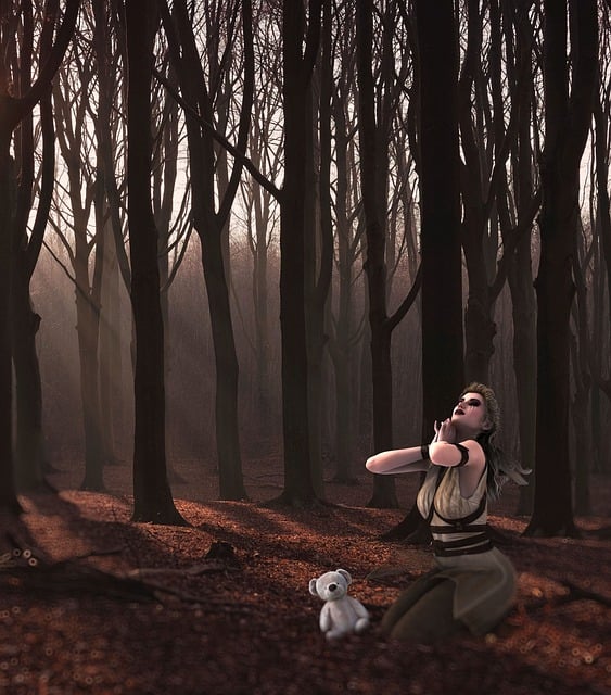 Wald, Bäume, Frau, Benutzerbild