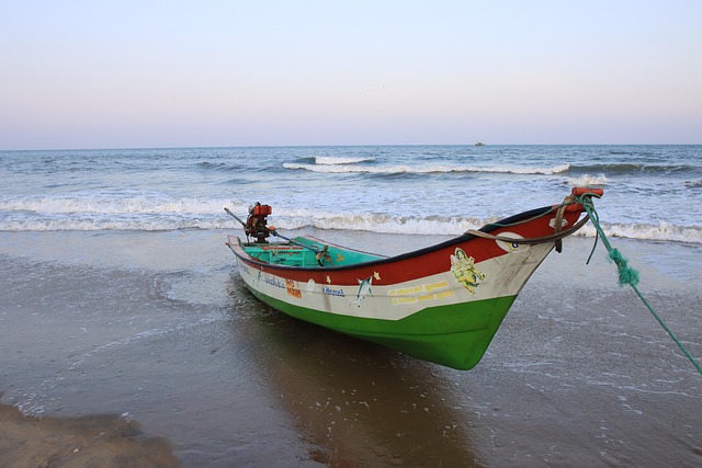 Indien, Båd, Strand
