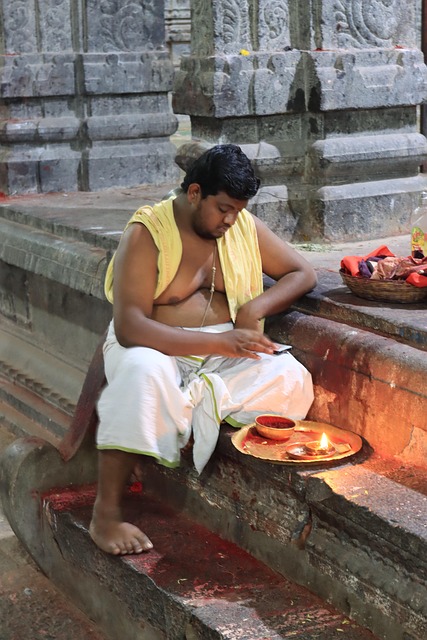 Indien, Tempel, Mennesker