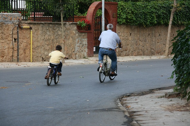 Free Bike Father And Son photo and picture