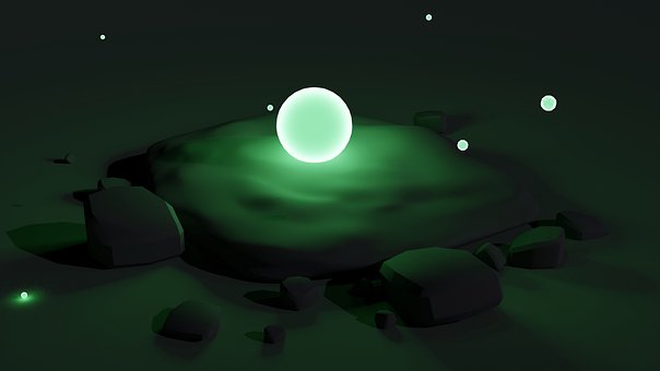 Free Glowing Crystal illustration and picture