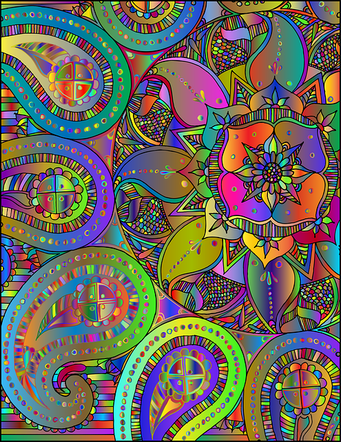 Free mandala zentangle paisley vector