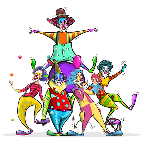 Circus Colour Clownies