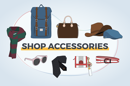 Free Online Shopping Accessories illustration and picture