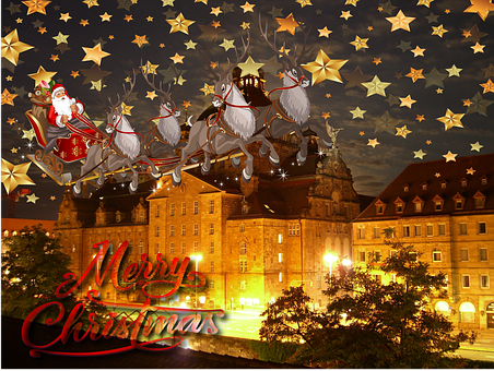 Free Merry Christmas Santa Claus illustration and picture