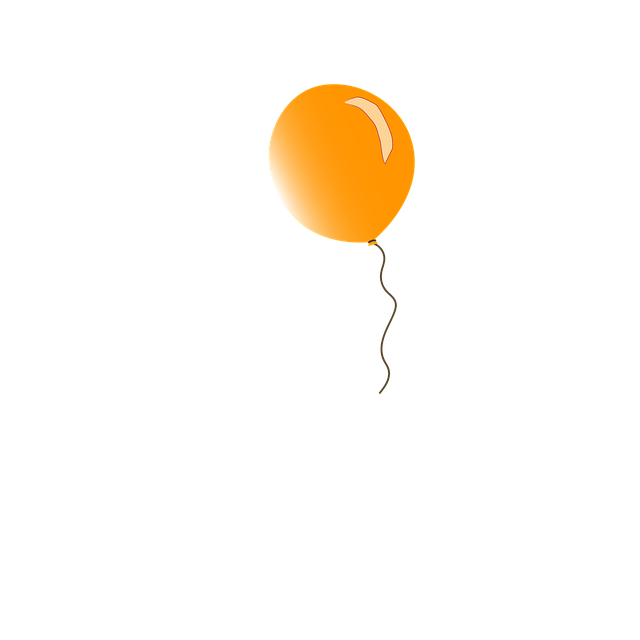 Orange, Ballon, Herzlichen Glückwunsch
