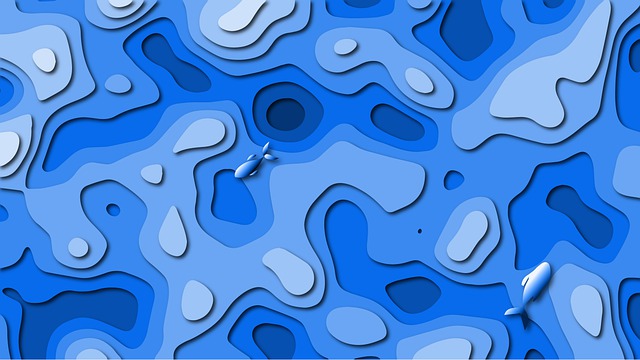 Free sea paper paper cut illustration