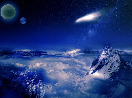 Cielo Nocturno, Cometa, Noche, Asteroide